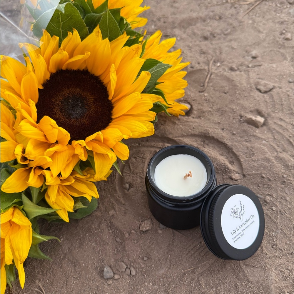 Coconut Vanilla 2oz non toxic organic candle - Picture 2 of 4